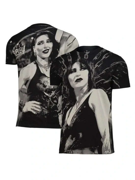 NWOT Ripple Junction Rhea Ripley All-Over Print T-Shirt - Picture 2 of 4